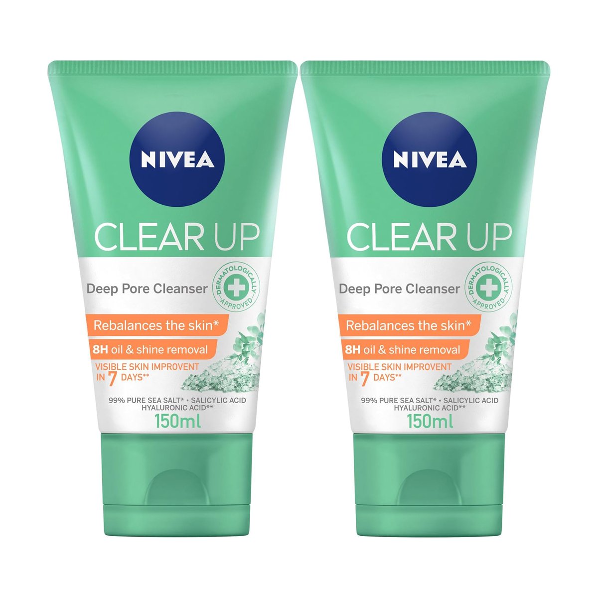 Nivea Clear Up Deep Pore Cleanser 2 x 150 ml