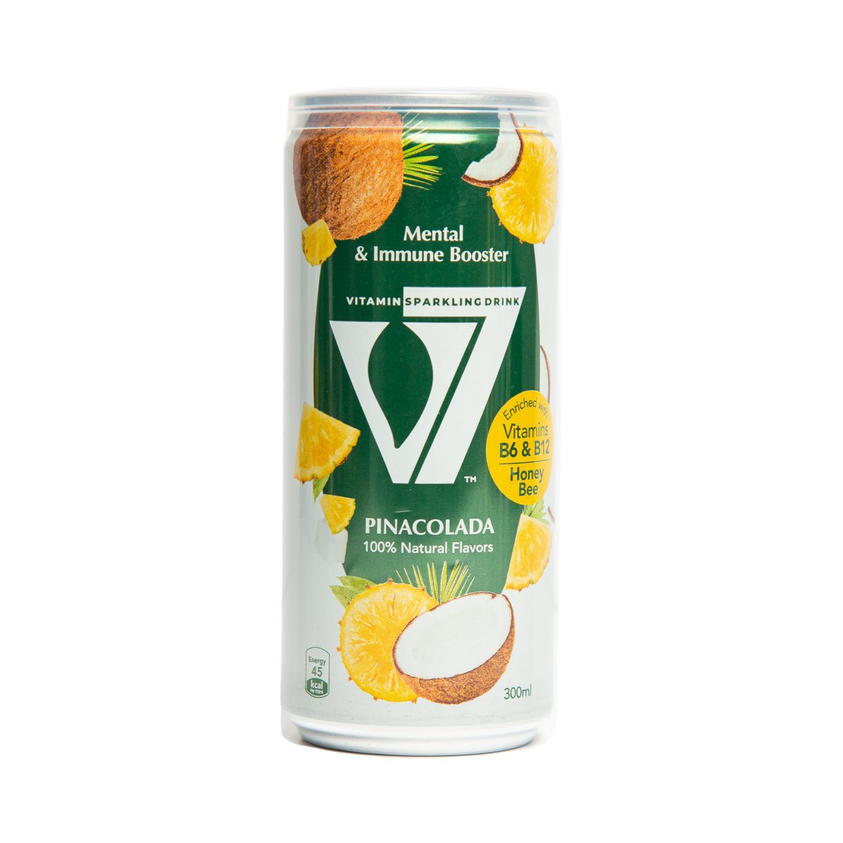 V7 Vitamin Sparkling Drink With Pinacolada Flavor 300 Ml Online At Best Price Canned Fruit