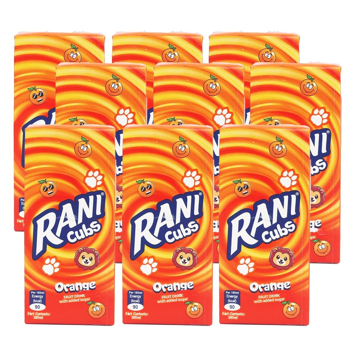 Rani Cubs Orange Fruit Drink Tetra Pack 27 x 185 ml