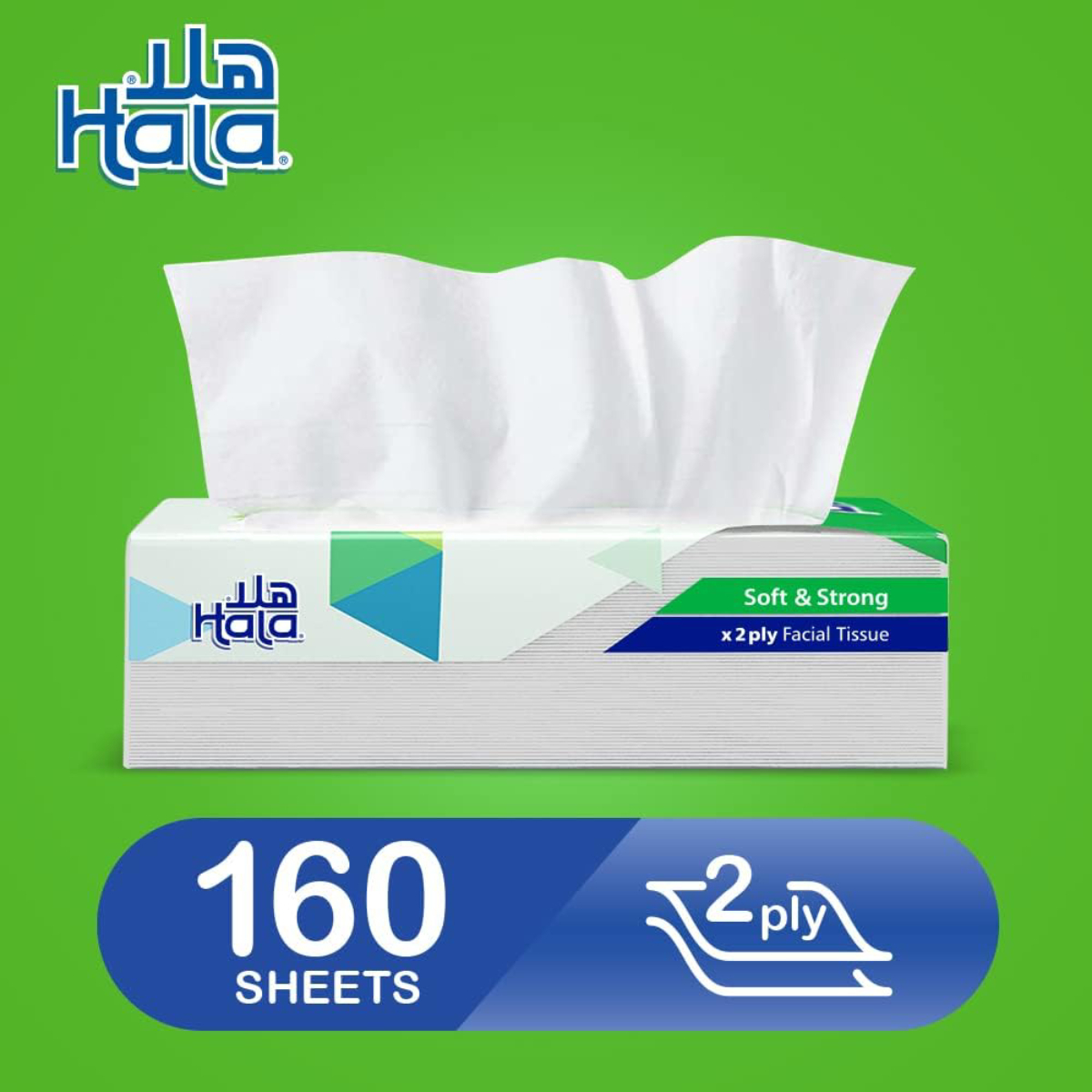 Hala Facial Tissue 2ply 10 x 160 Sheets