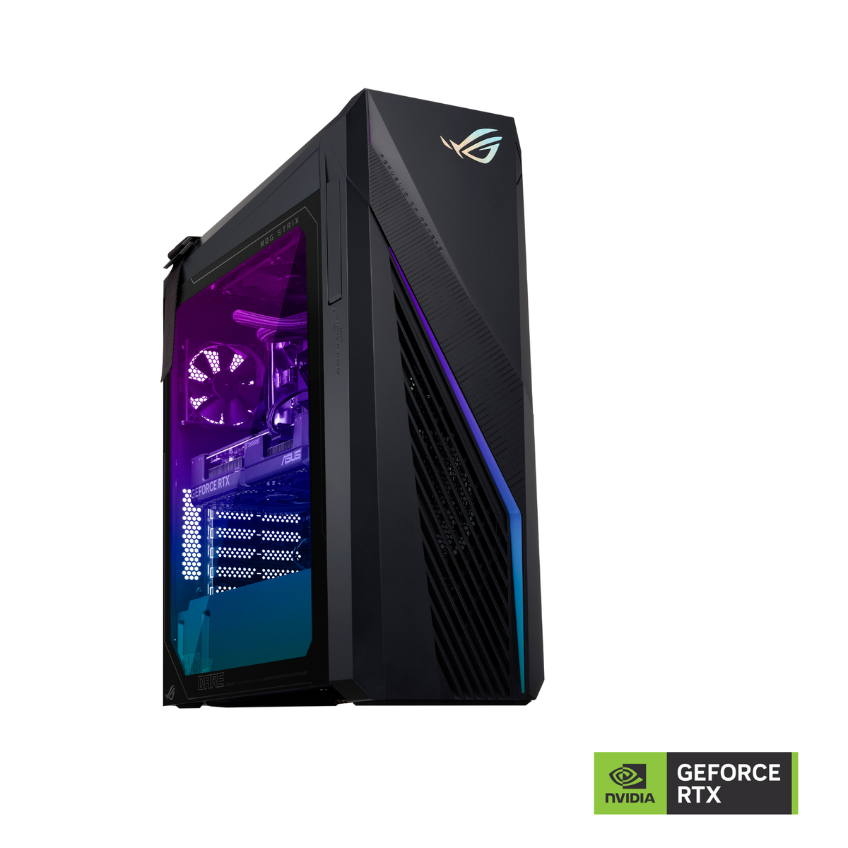 Asus ROG 29L Tower PC, Intel Core i7-14700KF Processor, 32 GB DDR5 RAM, 1 TB M.2 NVMe SSD, 8 GB GDDR6 NVIDIA GeForce RTX 4060TI GPU, Windows 11 Home, Gray, 90PF04T2-M006V0