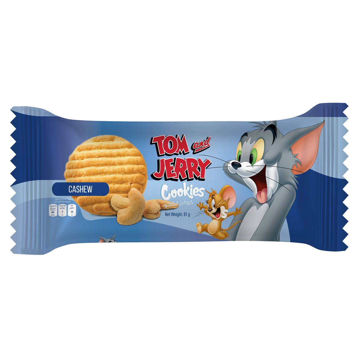 Tom And Jerry Cashew Cookies  8 x 81 g