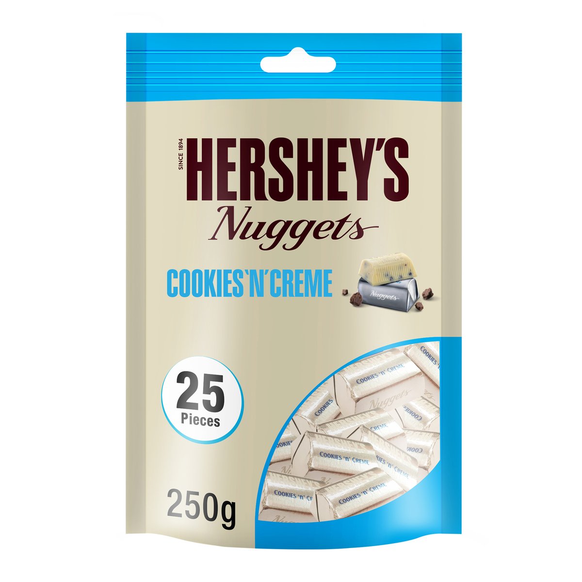 Hershey's Nuggets Cookies 'n Creme Chocolate 250 g