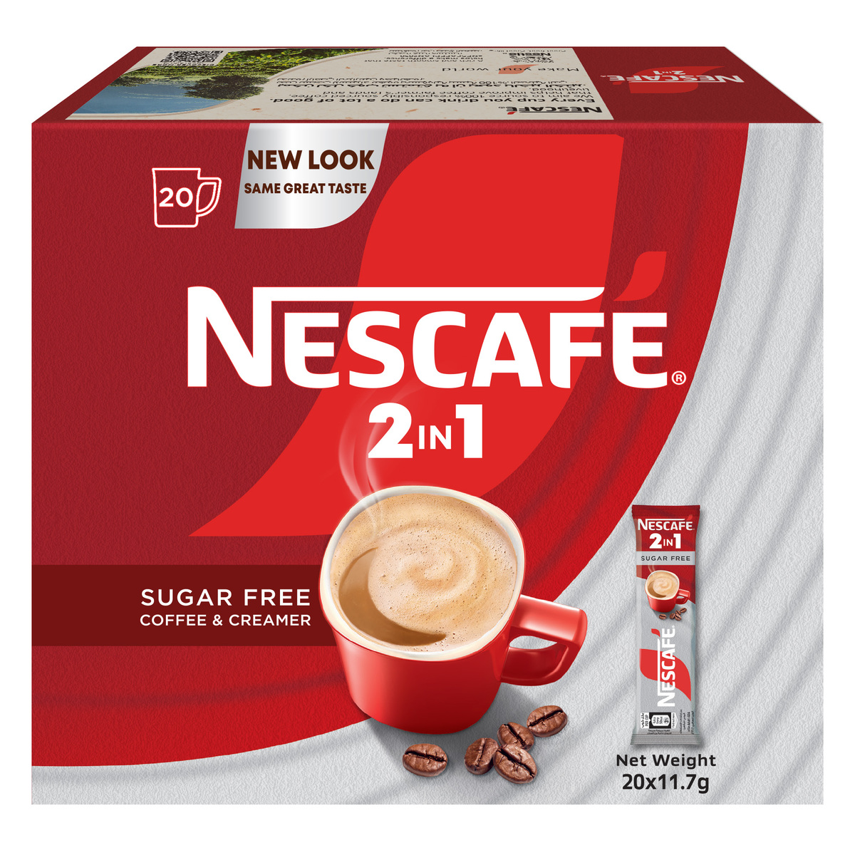 Nescafe 2in1 Classic Coffee Sugar Free 20 x 11.7 g