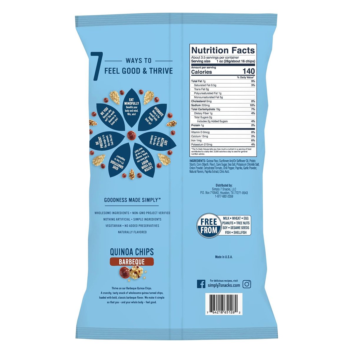 Simply 7 Quinoa Chips Barbeque 79 g