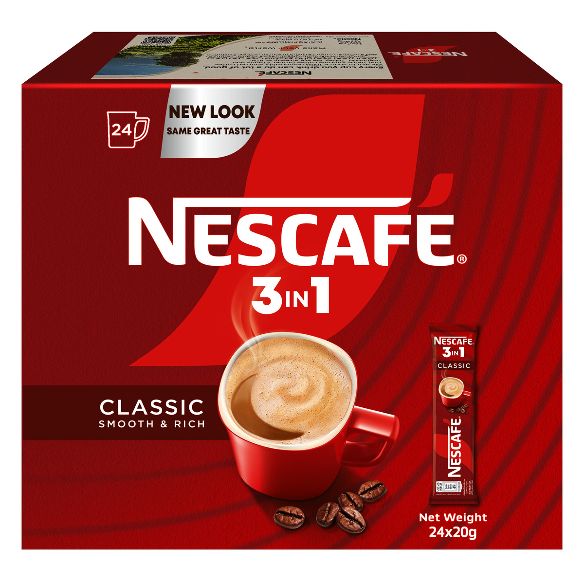 Nescafe 3in1 Classic Instant Coffee 24 x 20 g