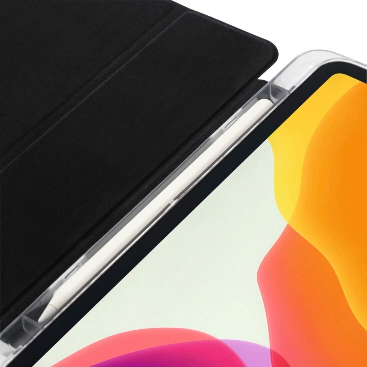 Hama Fold Clear Tablet Case with Pen Compartment for iPad Pro, 12.9 inches, Black