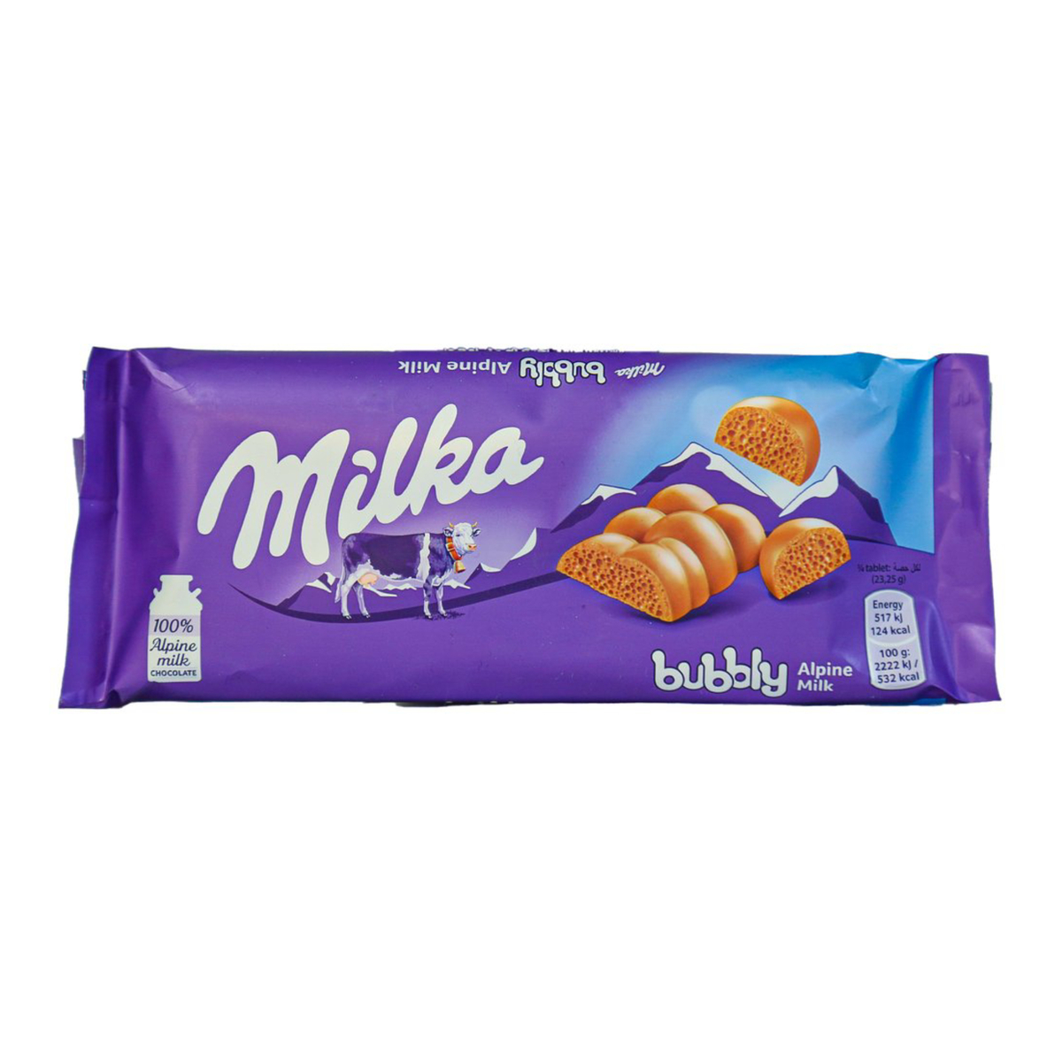 Milka Bubbly Chocolate Alpine Milk Value Pack 2 x 93 g