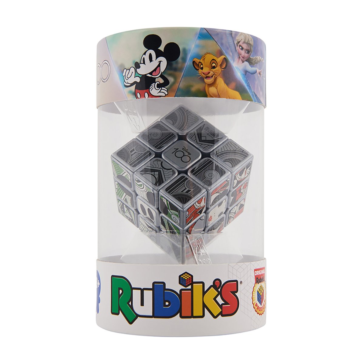 Rubik's Cube Disney 100th Anniversary Metallic Platinum Cube, 3 x 3, 606839