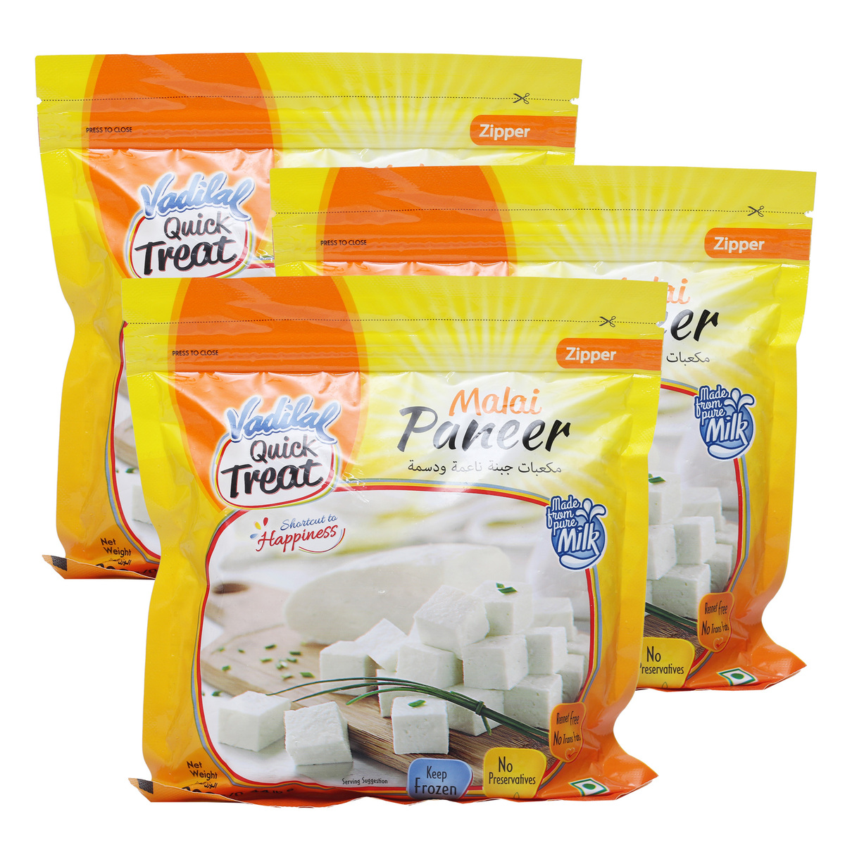 Vadilal Malai Paneer Cubes 3 x 200 g