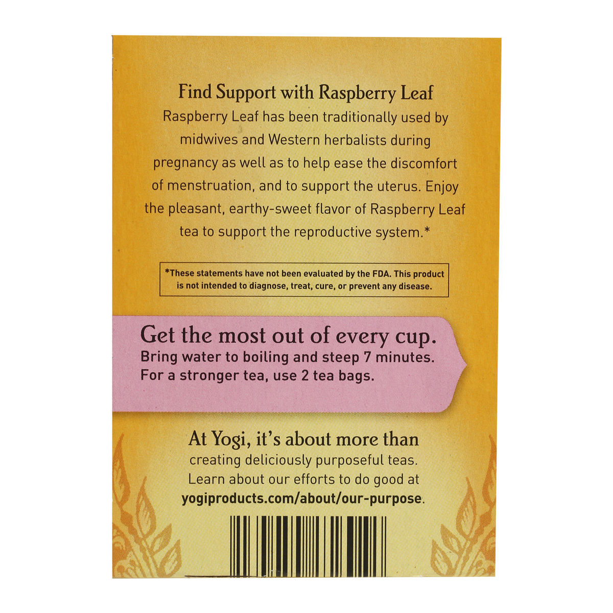 Yogi Women Raspberry Leaf Tea Bag 29 g