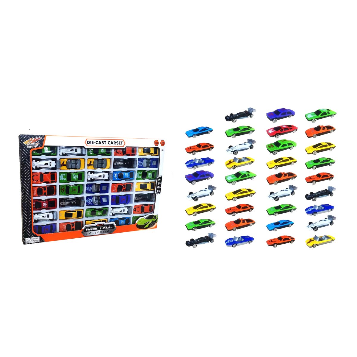 Skid Fusion Metal Power Car Playset 35Pcs LA-296 Assorted