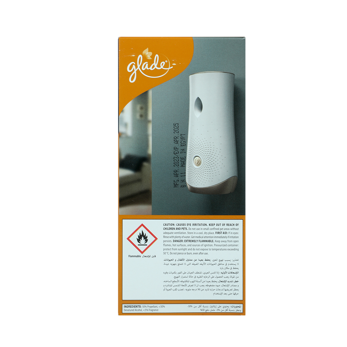 Glade Automatic Spray Unit + Refill Elegant Amber & Oud 269ml