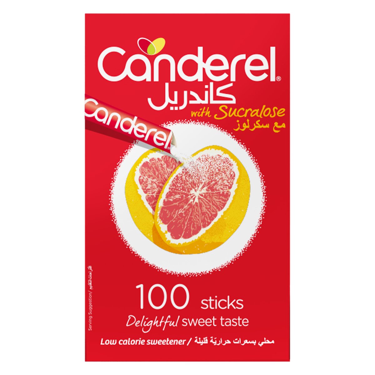 Canderel Low Calorie Sweetener Sticks With Sucralose 100 pcs