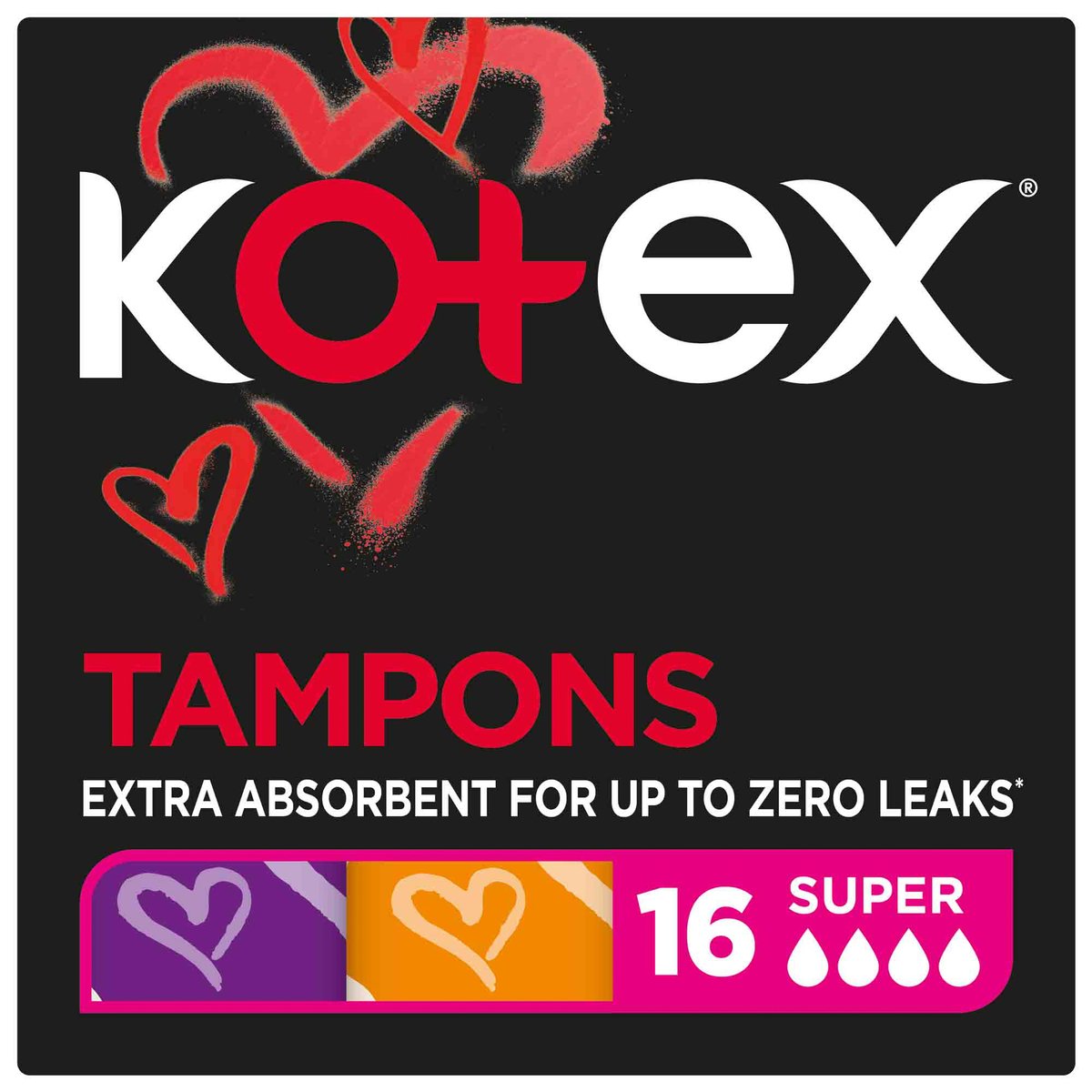 Kotex Tampons Silky Cover Size Super 16 pcs