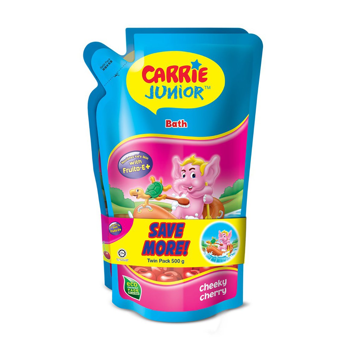 Carrie Junior Bath Cheeky Cherry 2x500g