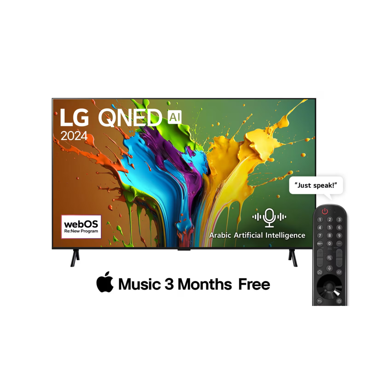 LG 98 inches 4K Smart QNED TV, Black, 98QNED89T6A