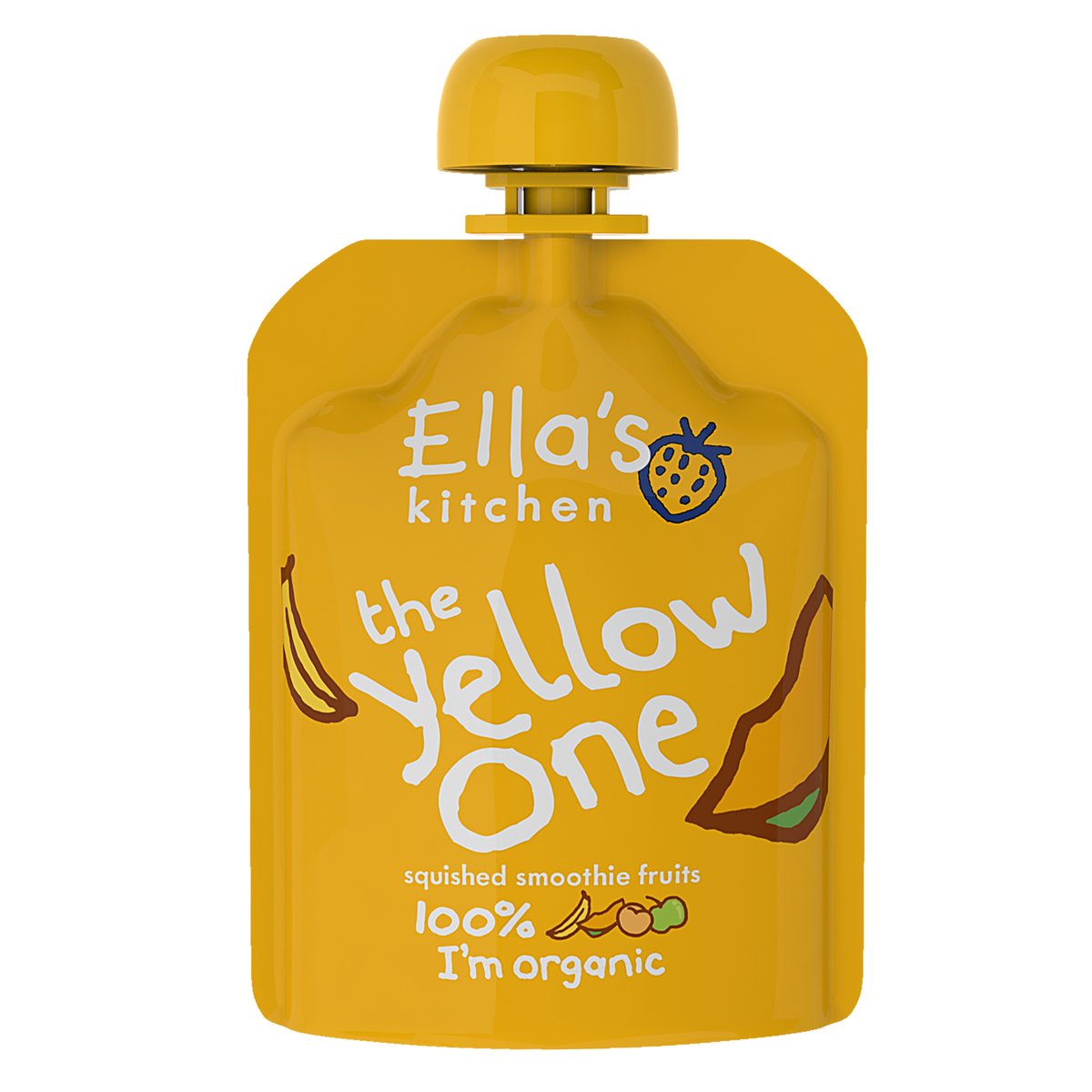 Ella's Kitchen Organic The Yellow One Squished Smoothie Fruits Baby Food 90 g