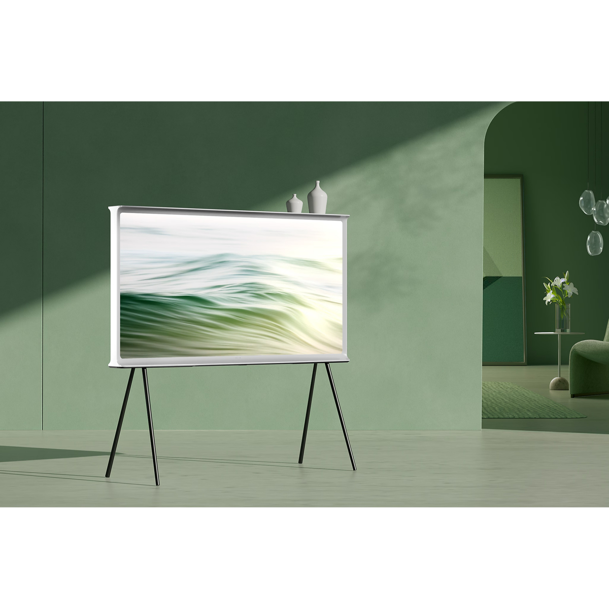 Samsung The Serif LS01D 55 inches 4K QLED Smart TV, White, QA55LS01DAUXZN