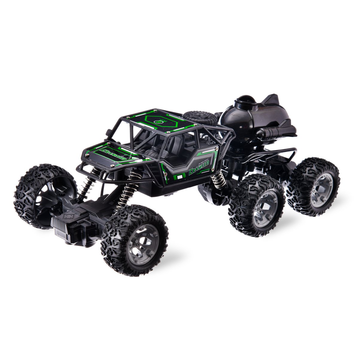 Zunchen Crawler Remote Control Car with Water Mist Spray, 1:14 Scale, Black, 390-1