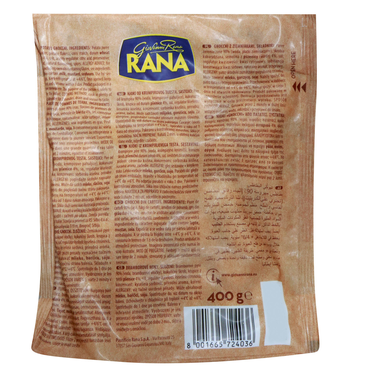 Giovanni Rana Potato Gnocchi 400 g