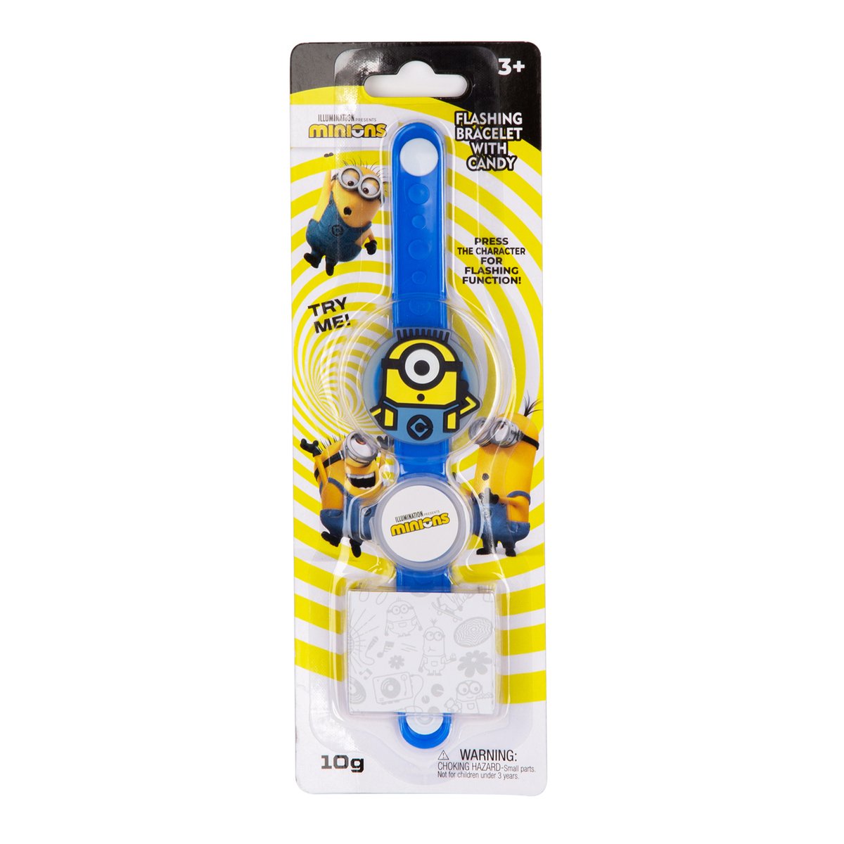 Minions Flashing Bracelet with Candy 10 g