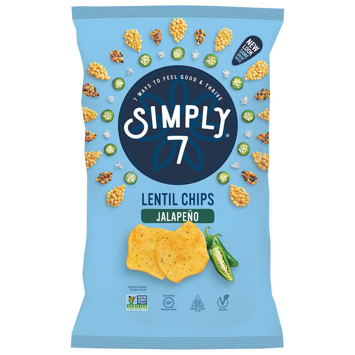 Simply 7 Lentil Chips Jalapeno 113 g