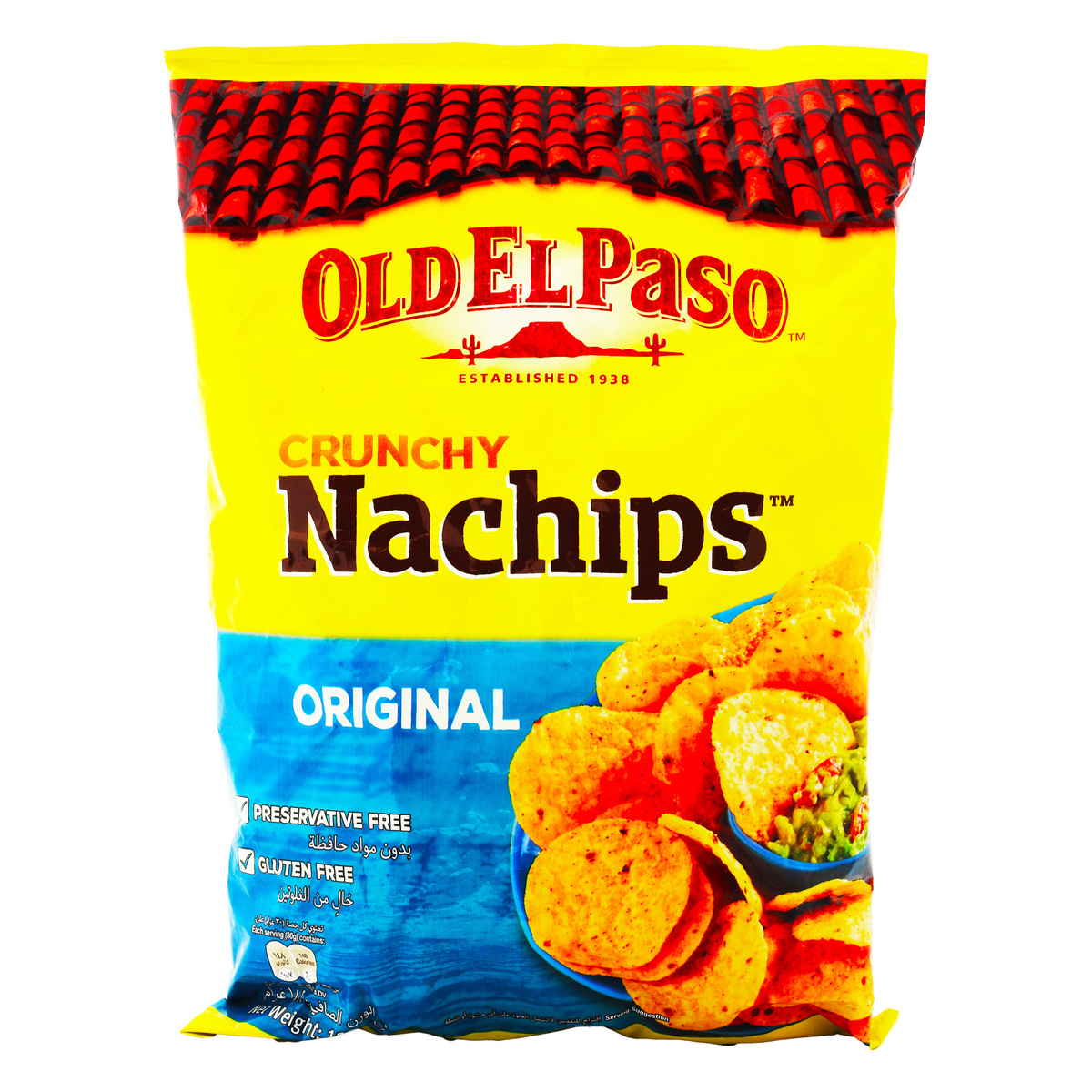 Old El Paso Crunchy Nachips Original Value Pack 185 g