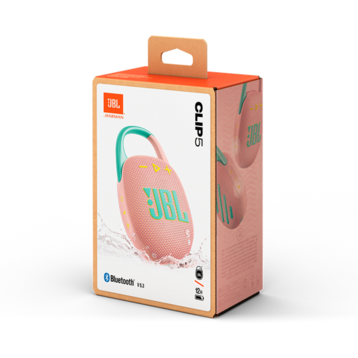 JBL Clip 5 Portable Wireless Bluetooth Speaker Pink