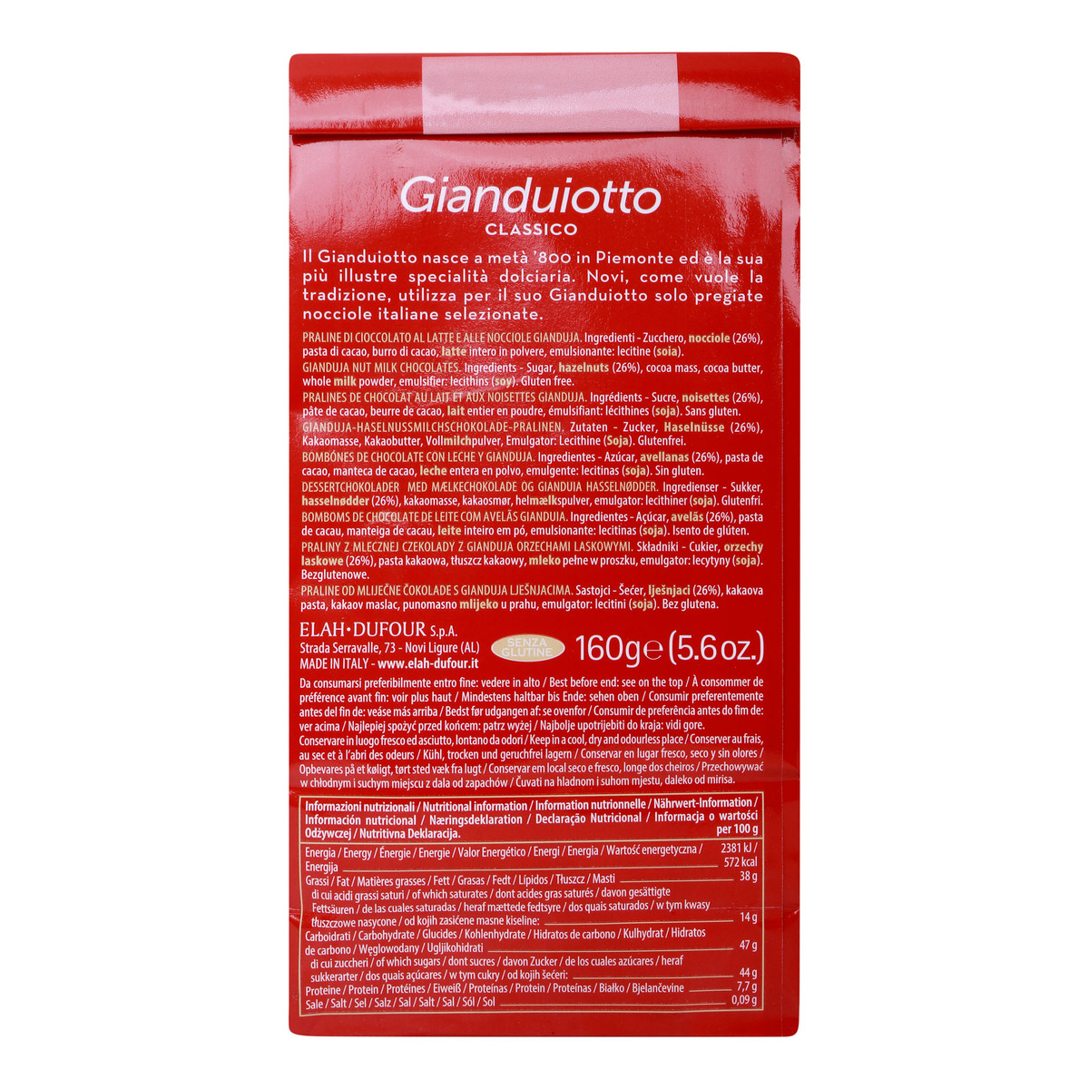 Novi Gianduiotto Classico Pralines 160 g