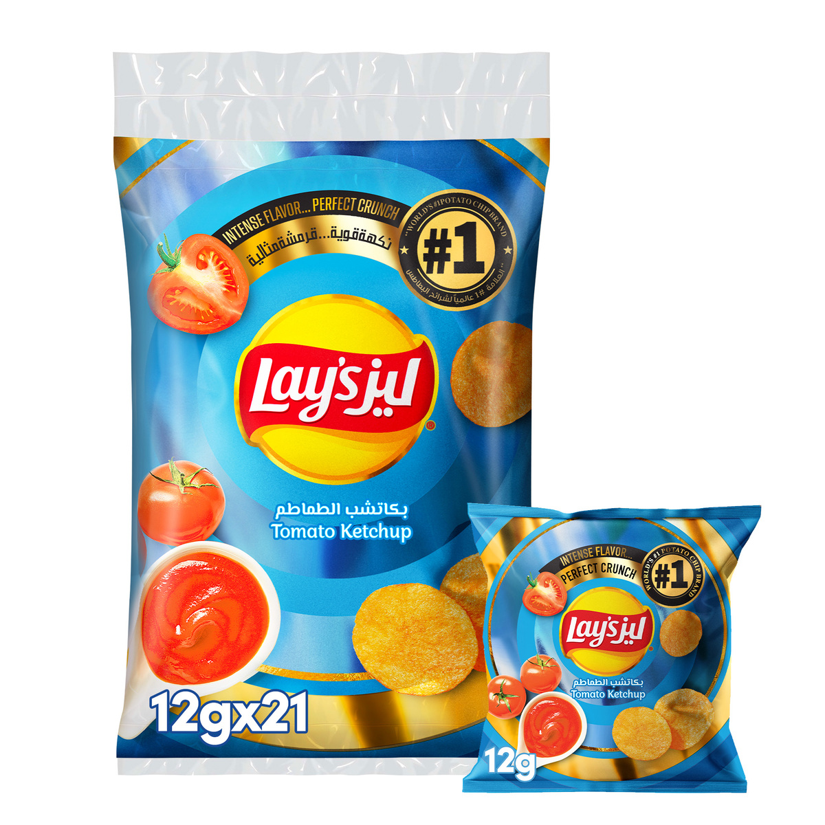 Lay's Tomato Ketchup Potato Chips 21 x 12 g