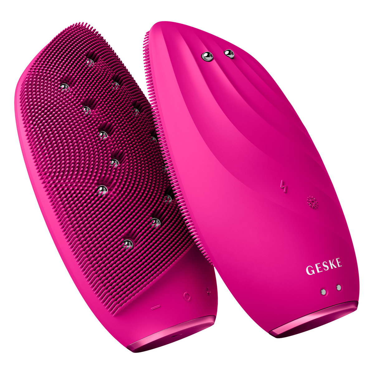 Geske 8 in 1 Sonic Thermo Facial Brush & Face Lifter, Magenta, GK000006MG01