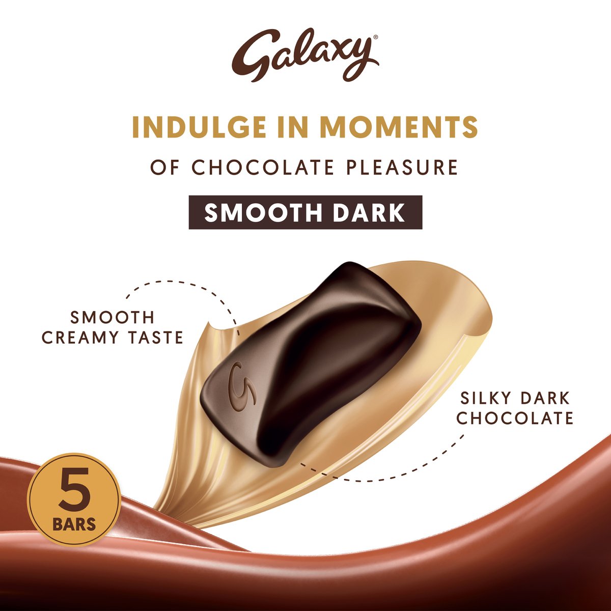 Galaxy Chocolate Multipacks Dark Chocolate Bars 5 x 40 g