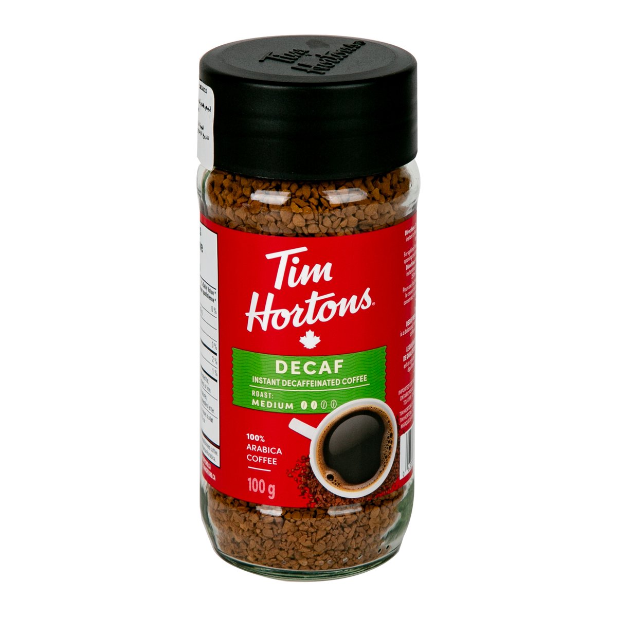 Tim Hortons Decaffeinated Premium Instant Coffee 100 g