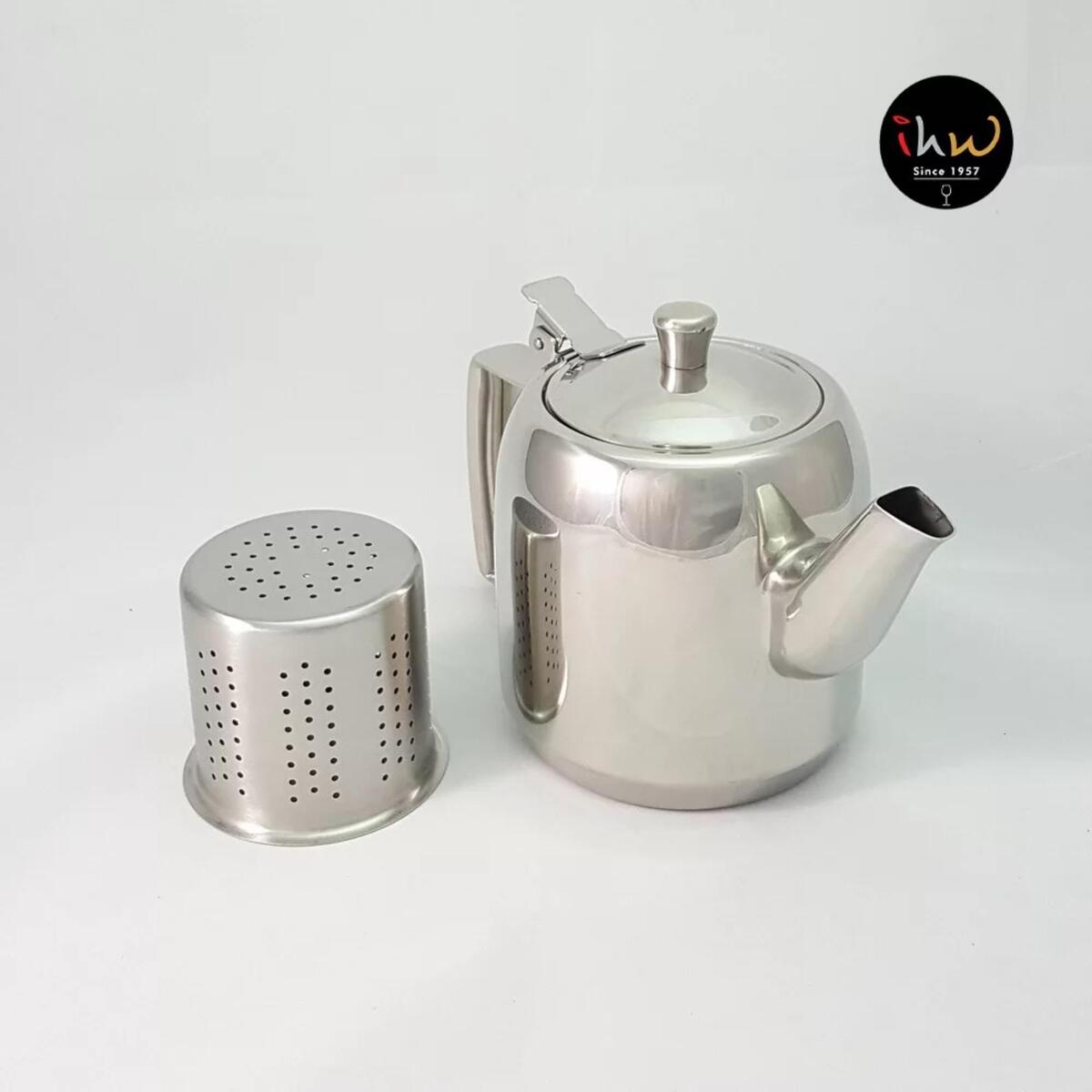 Zebra Stainless Steel Tea Pot with Filter, 1.5L, 113407