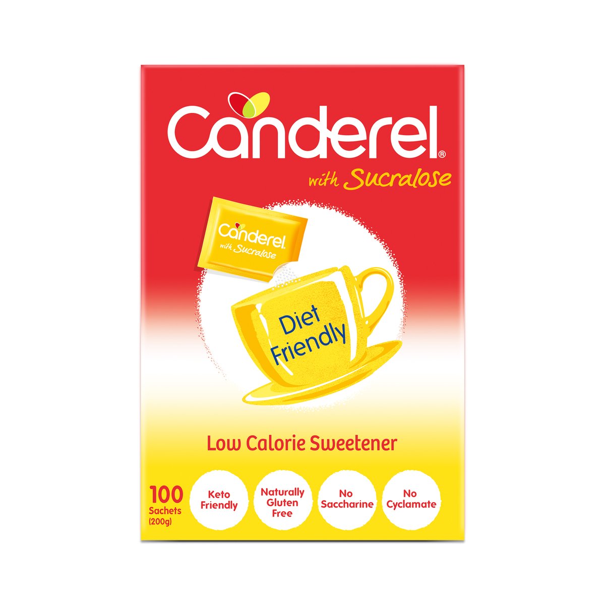 Canderel Low Calorie Sweetener with Sucralose 100 pcs