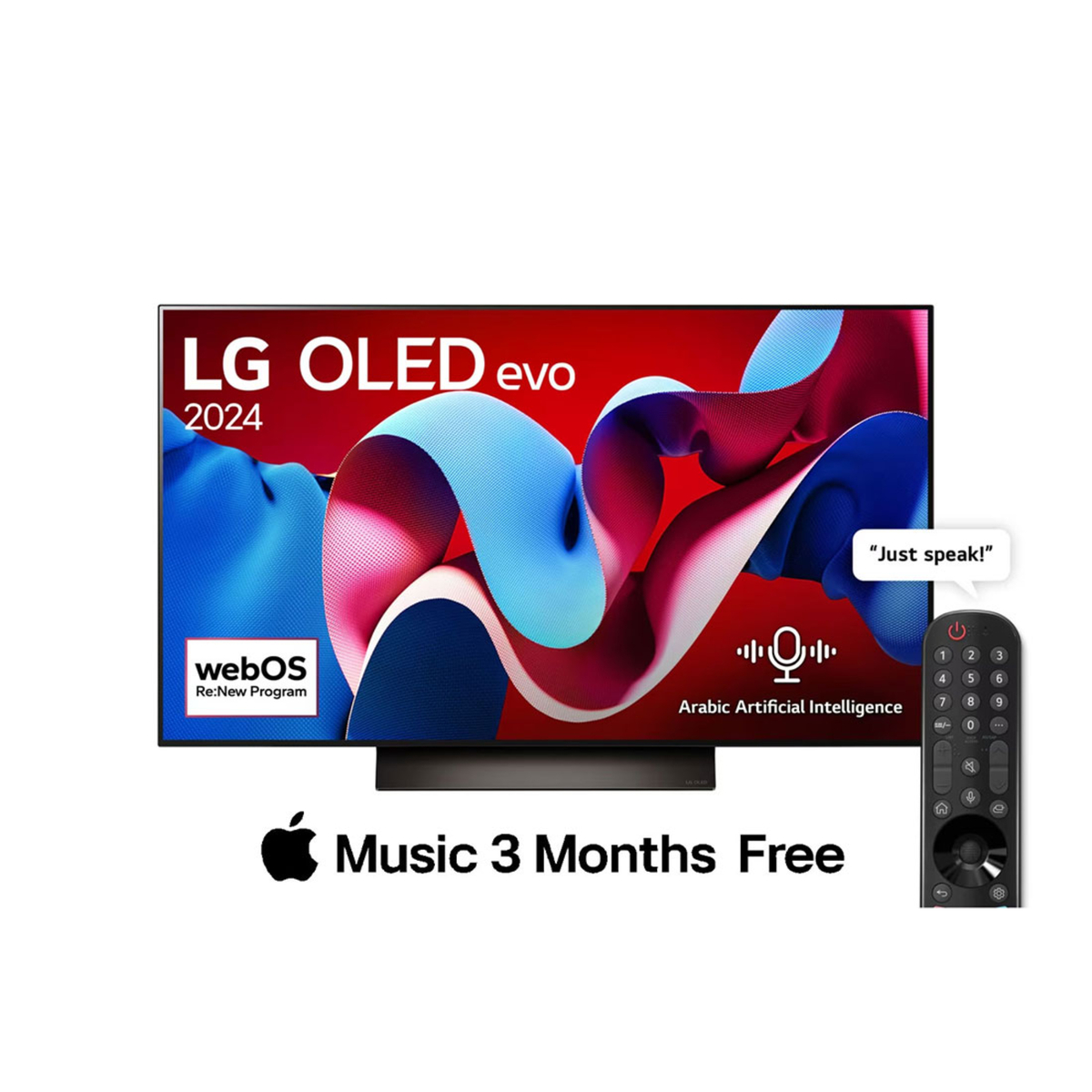 LG 48 Inch OLED evo C4 4K Smart TV AI Magic remote Dolby Vision webOS24 2024 -OLED48C46LA