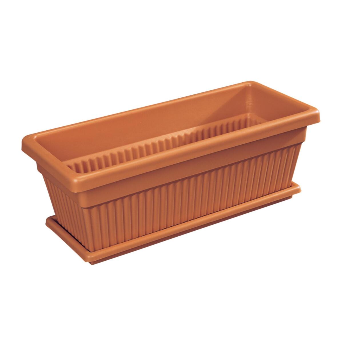 Cosmoplast Planter With Tray 18" TFPN01002