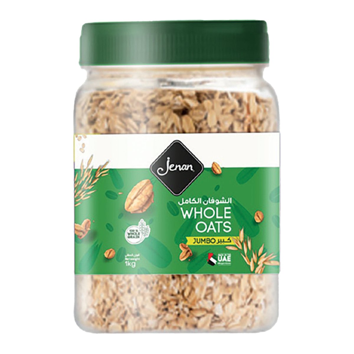 Jenan Jumbo Whole Oats Jar 1 kg