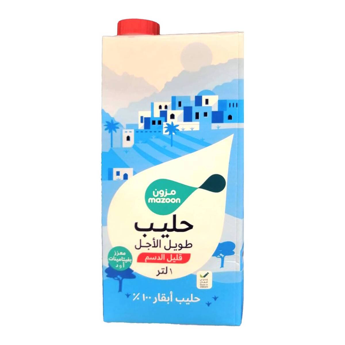 Mazoon Low Fat Long Life Milk 4 x 1 Litre