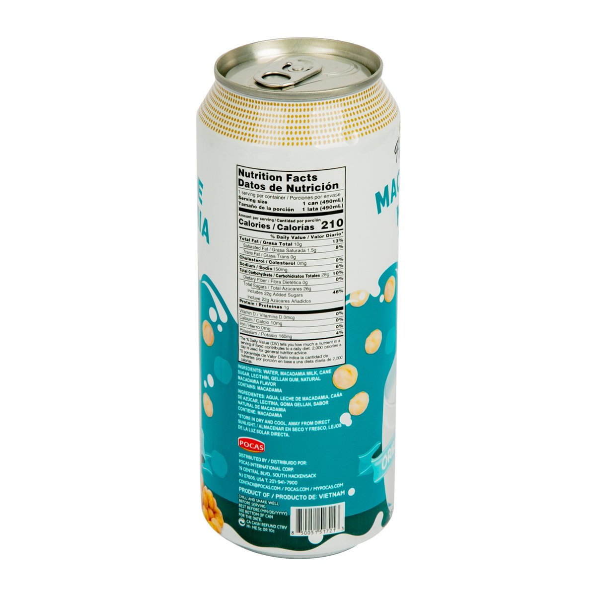 Pocasville Macadamia Milk Original Flavor 490 ml