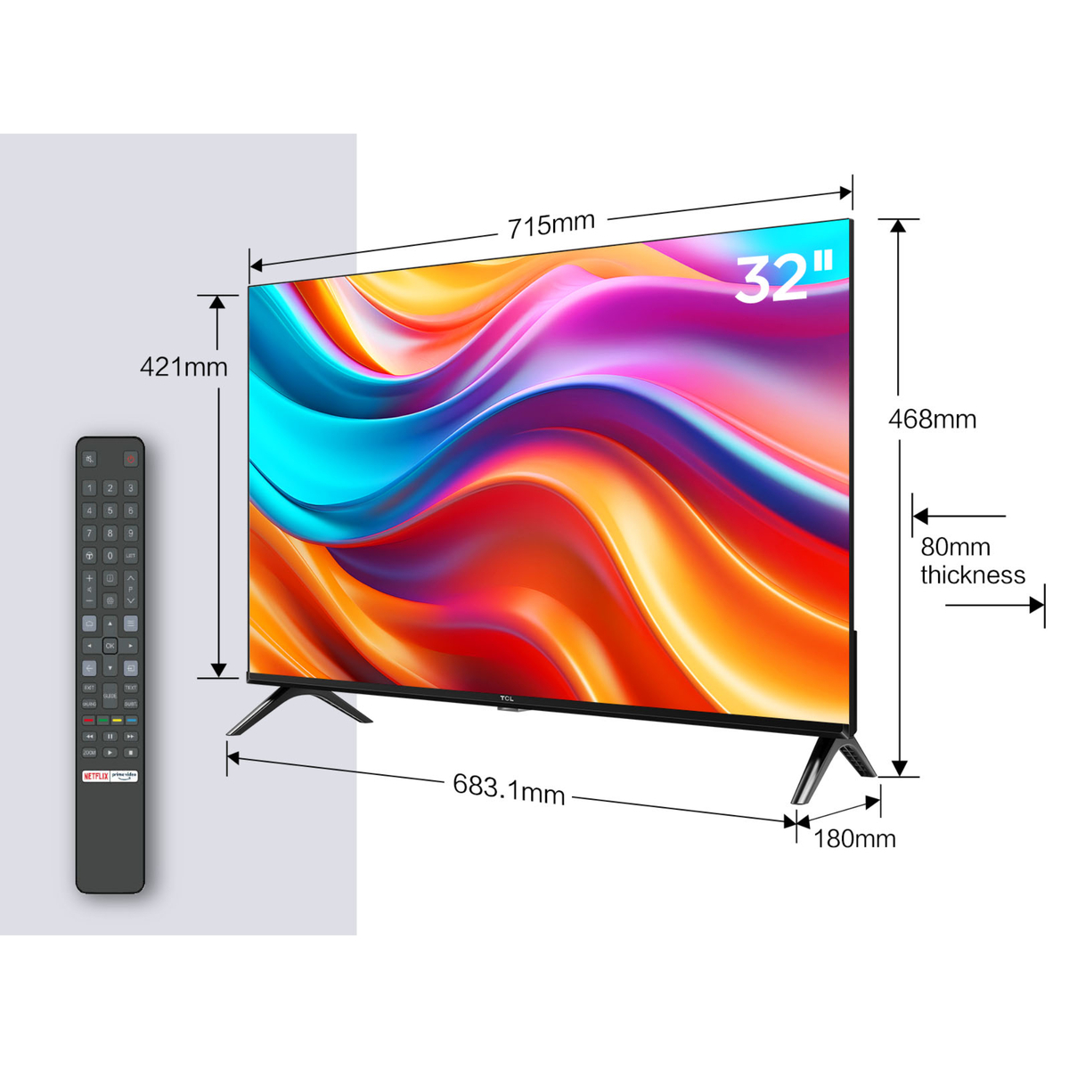 TCL 32 inches HDR Smart LED TV, 32S5400AF