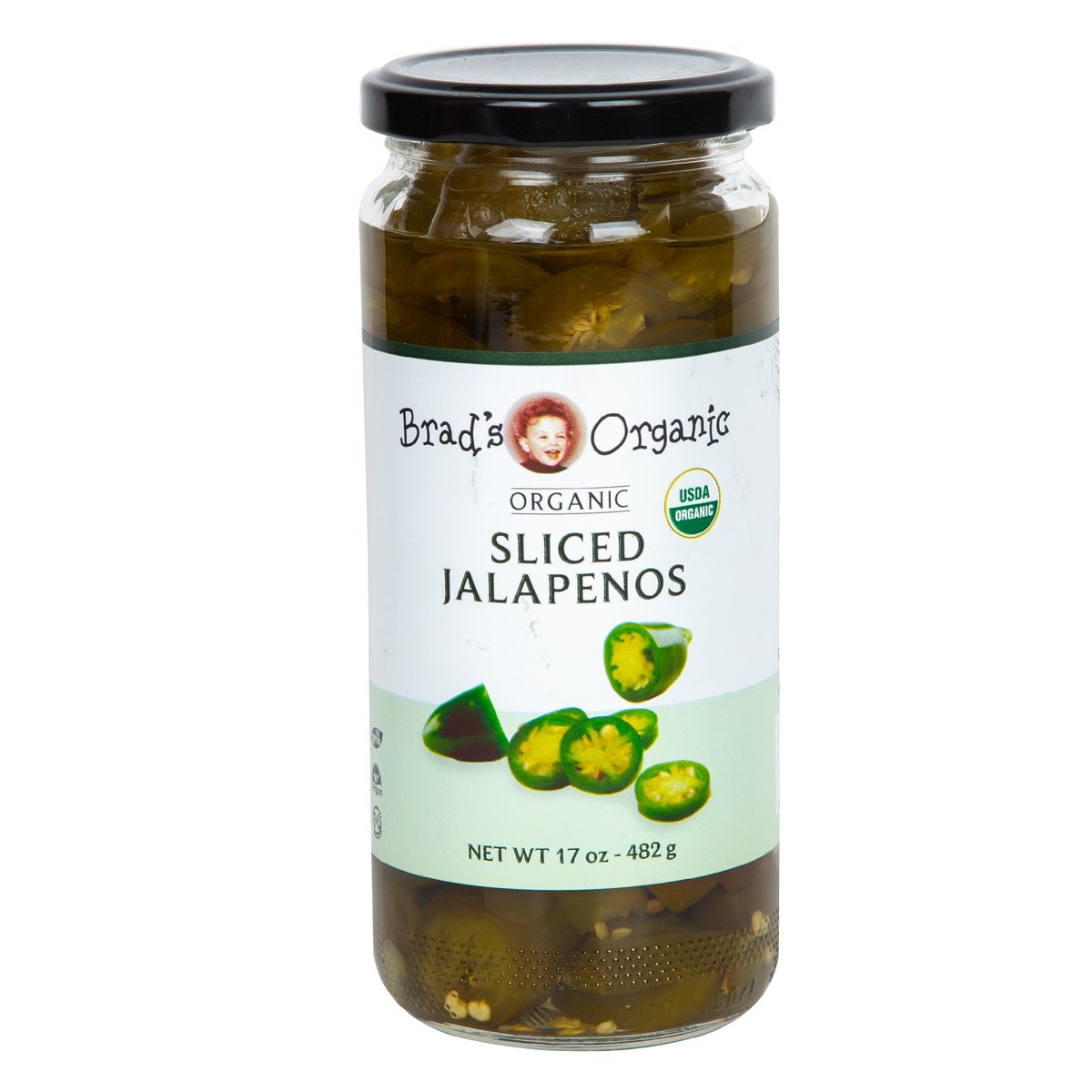 Brad's Organic Sliced Jalapenos 482 g