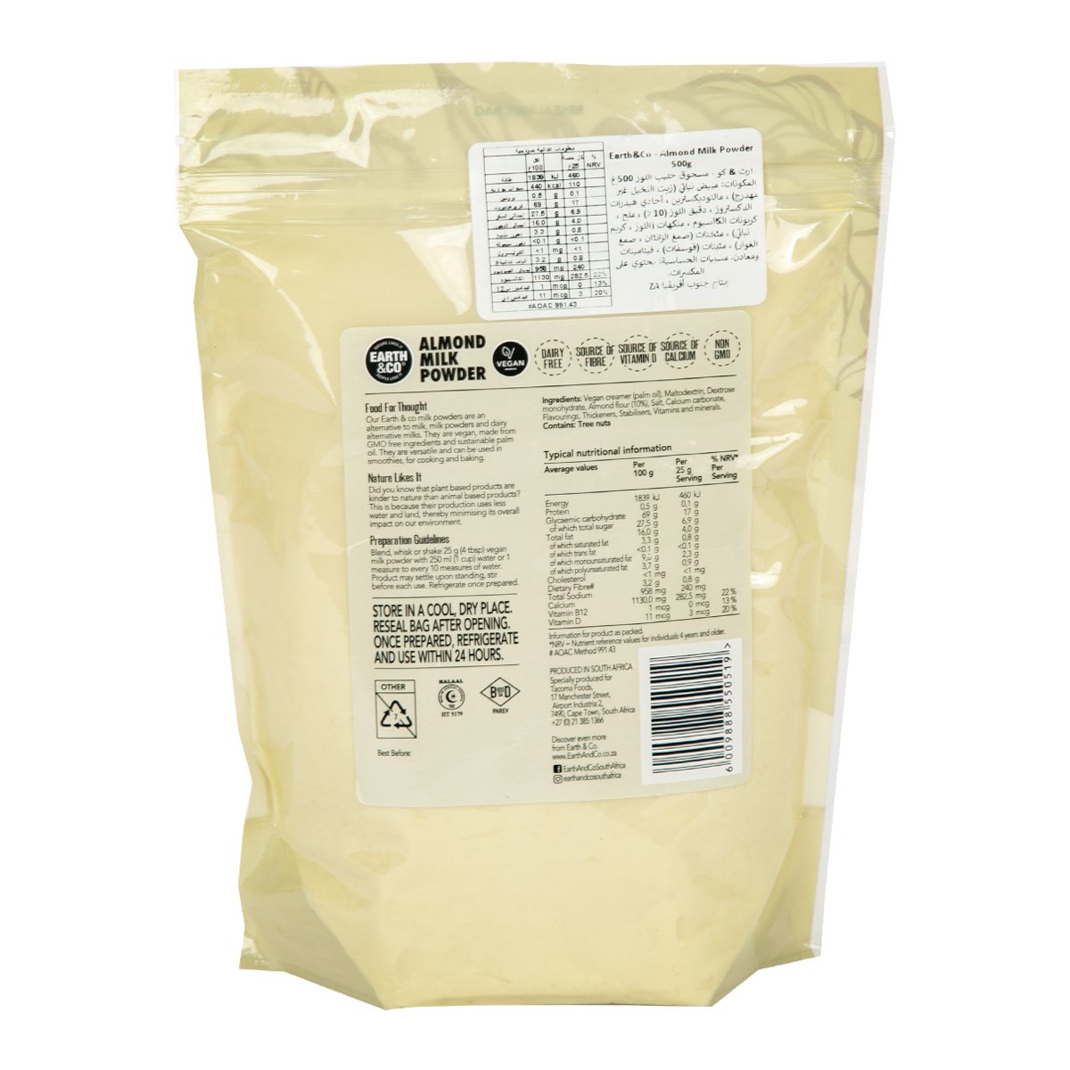 Earth & Co Almond Milk Powder 500 g