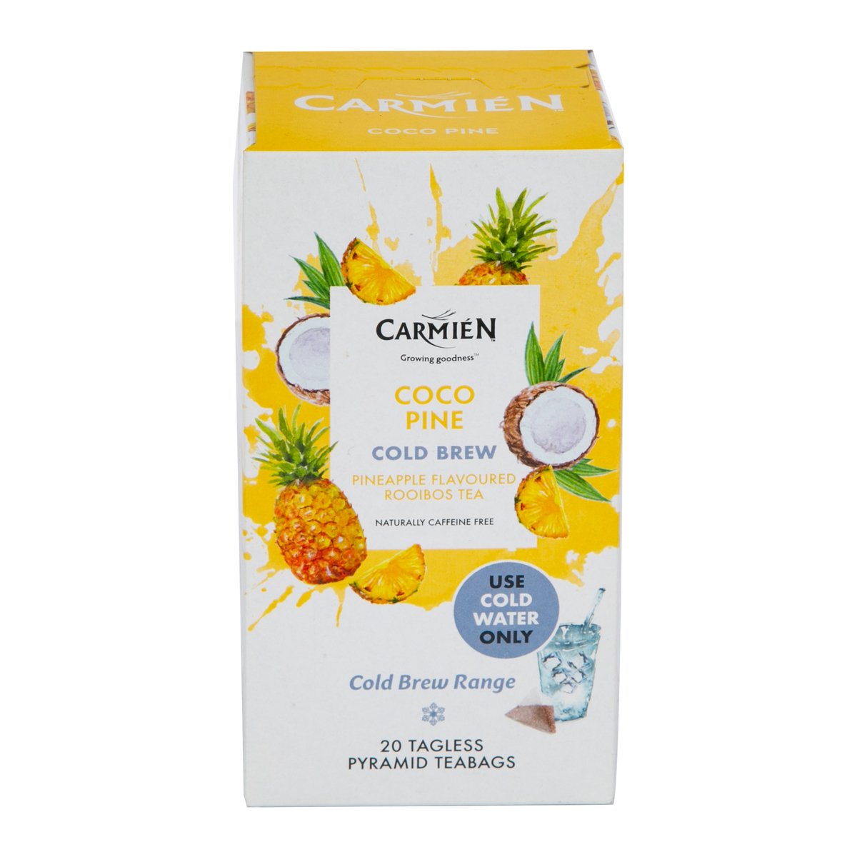 Carmien Coco Pine Cold Brew Pineapple Flavoured Rooibos Tea 20 pcs 50 g