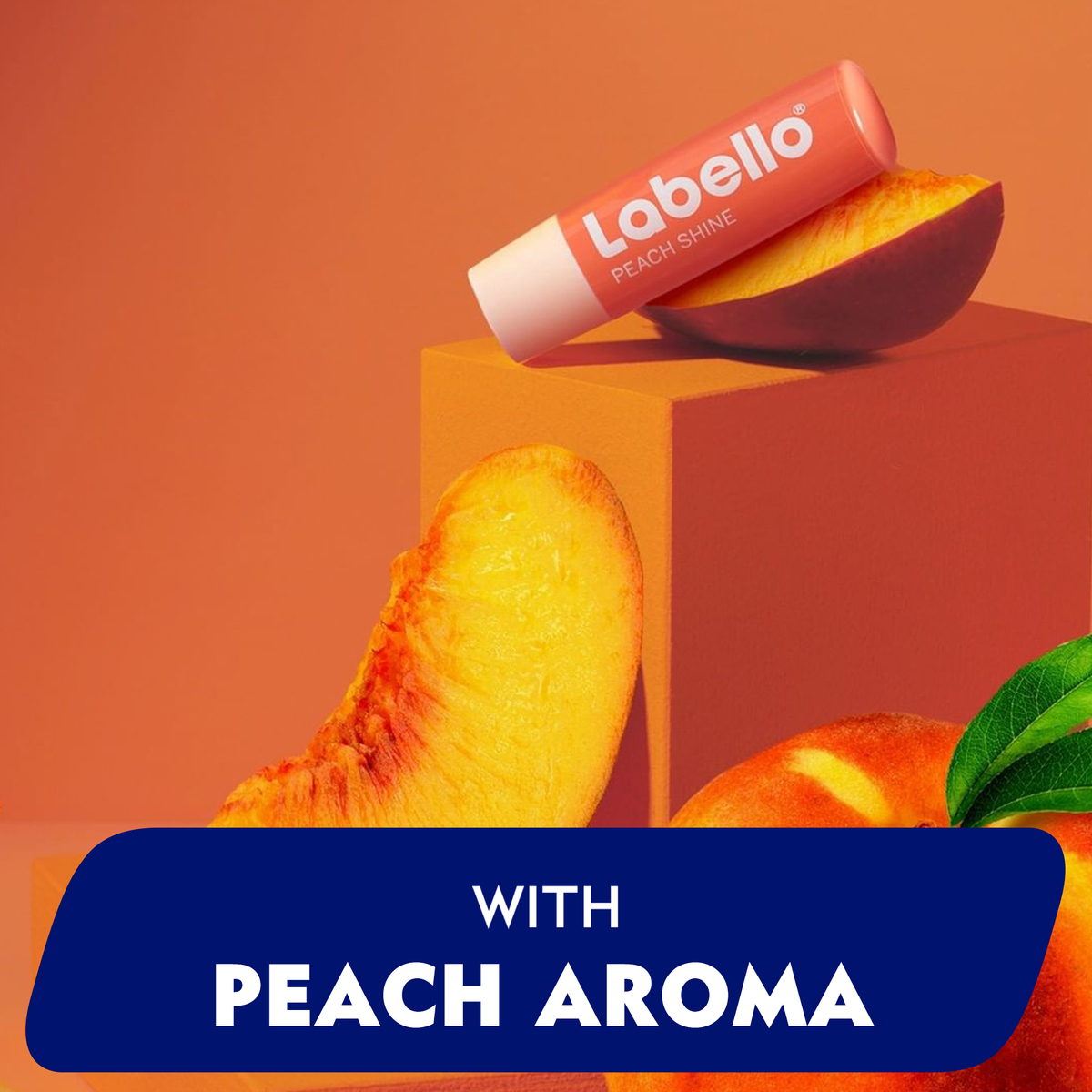 Labello Lip Balm Moisturising Lip Care Peach Shine 4.8 g