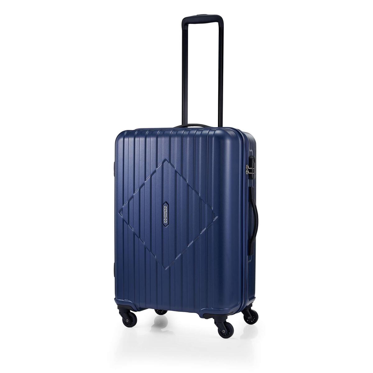 American Tourister Sky Trac Spinner 4 Wheel Hard Trolley, 67 cm, Navy