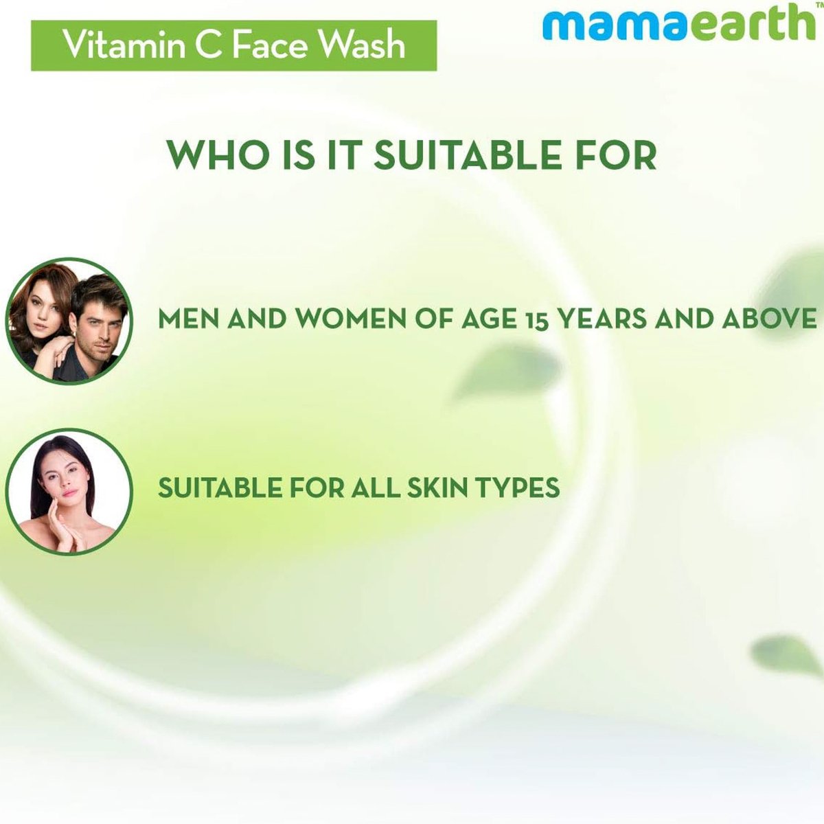 Mamaearth Vitamin C & Turmeric Face Wash 2 x 100 ml