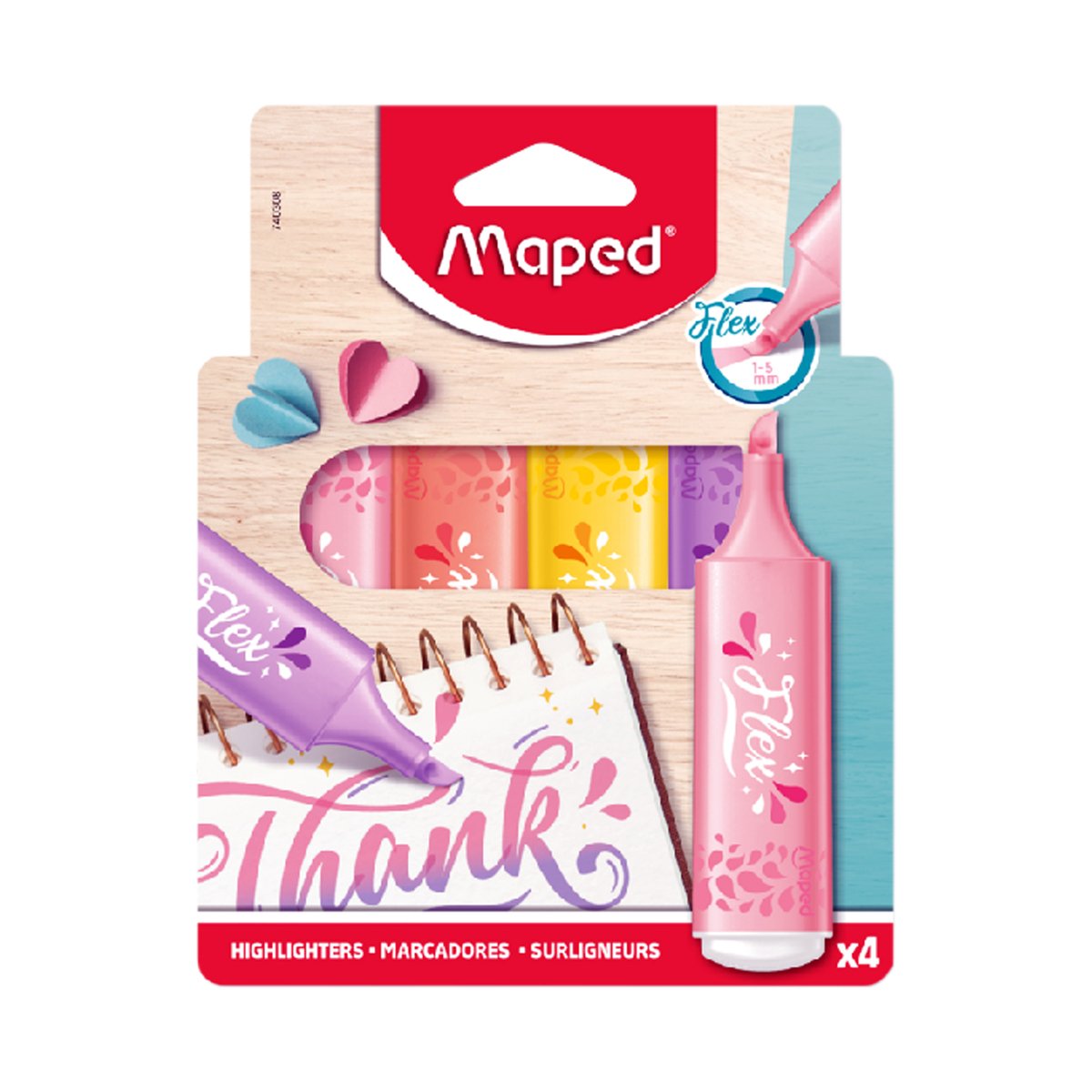 Maped Flex Highlighter 4pcs MD-740308