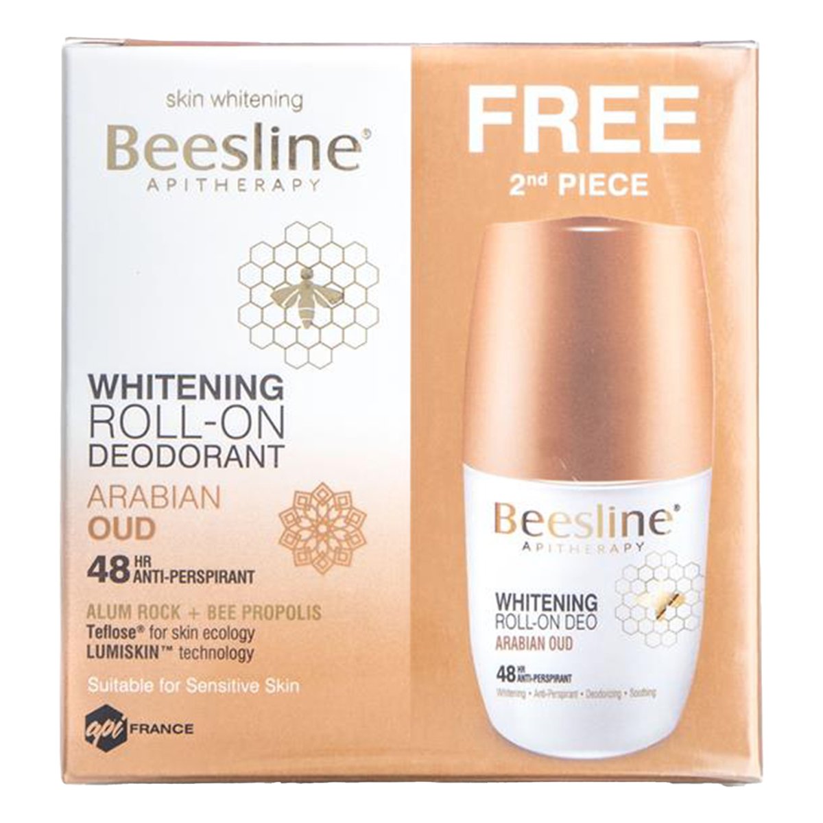 Beesline Arabian Oud Whitening Roll-On Deodorant 50 ml 1+1